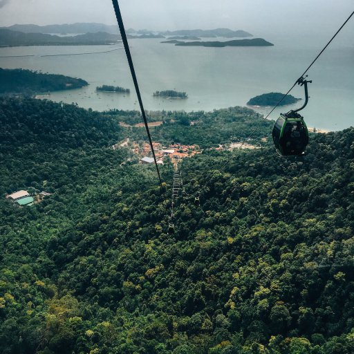 Langkawi Skycab, looking back down